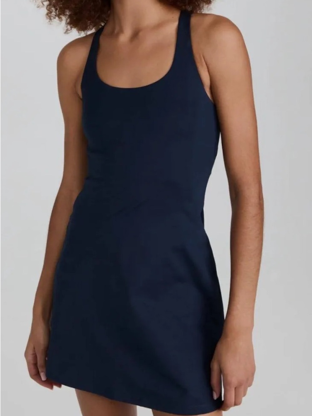 girlfriend collective Blue Paloma Racerback Midi Dress
